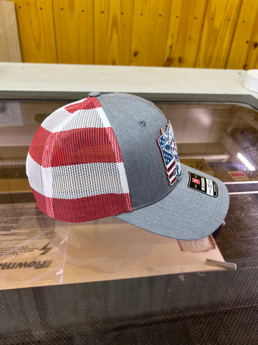 Patriotic Highland Cow Hat